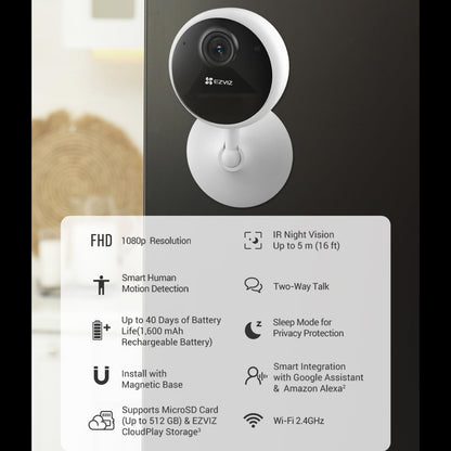 Ezviz 2MP Indoor Battery Camera-CB1 -H متجر نصر