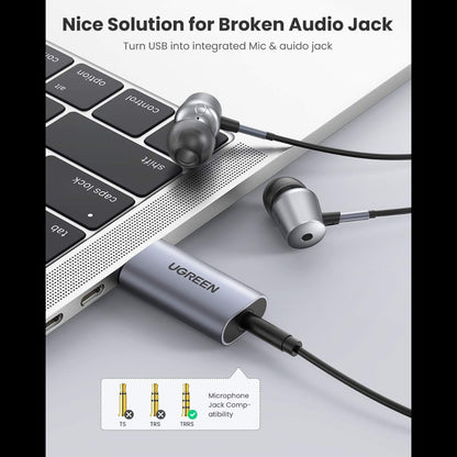 UGREEN USB External Stereo Sound Adapter / 80864 متجر نصر