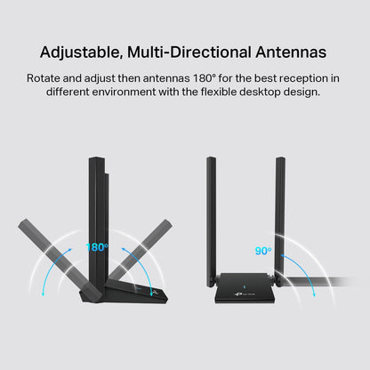 TP-Link Archer TX20U Plus - AX1800 Dual Antennas High Gain Wireless USB Adapter متجر نصر
