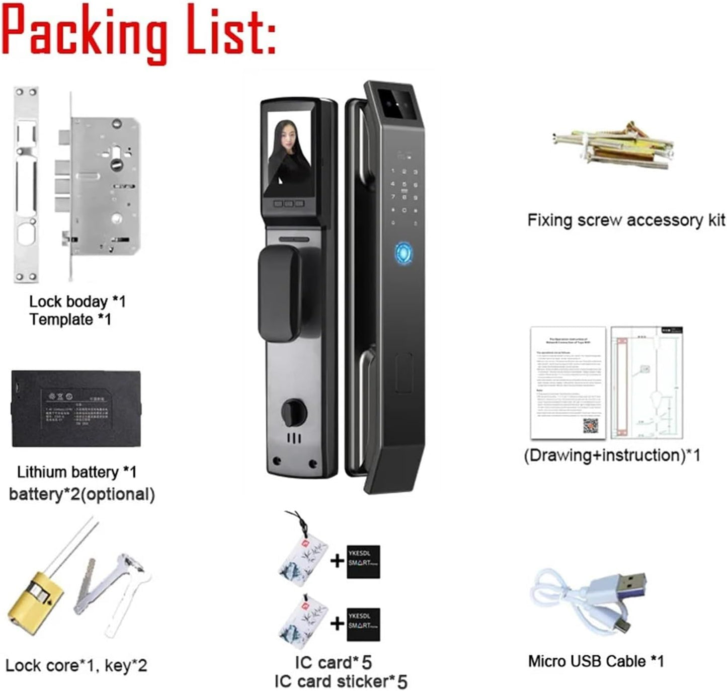 Smart Door Lock with Camera and Video Call-SEe5