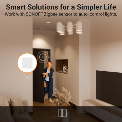 SONOFF ZBM5 Zigbee smart wall switch (UK) متجر نصر