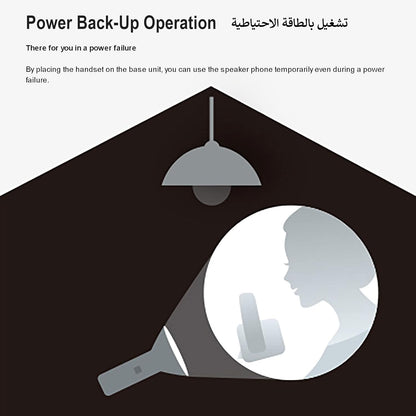 Panasonic Cordless Phone, 3 Sets, KX-TGC413 متجر نصر