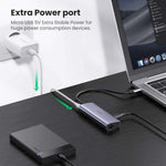 UGREEN Accessories UGREEN 3-in-1 USB-C Hub with 3 USB 3.0 Ports and Gigabit Ethernet Adapter | 60718