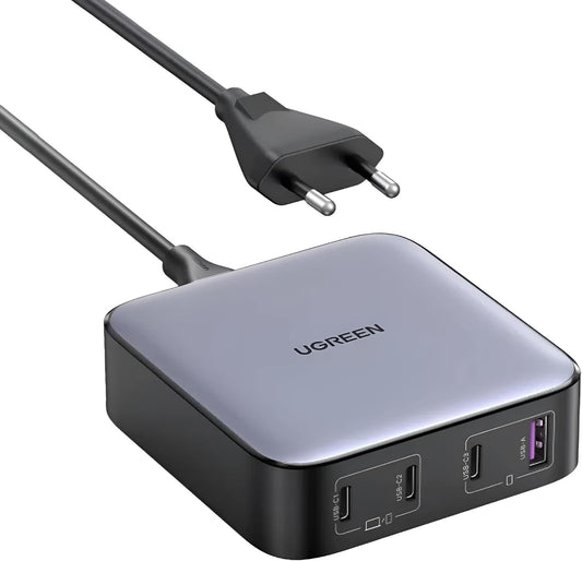 UGREEN CD328 Nexode charger, 3x USB-C, USB-A, GaN, 100W (black) / 90928