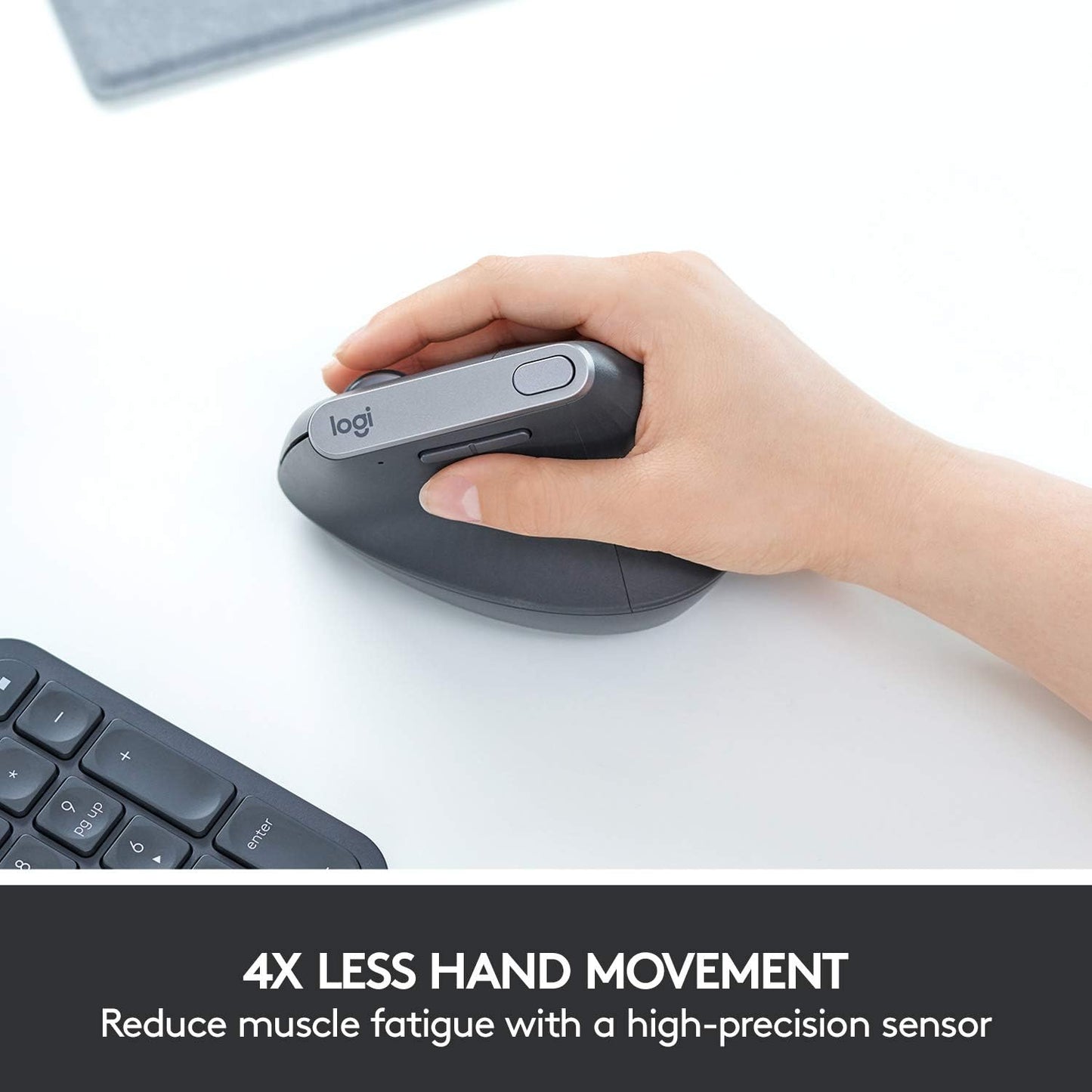 Logitech MX Vertical Ergonomic Wireless Mouse -Black - متجر نصر