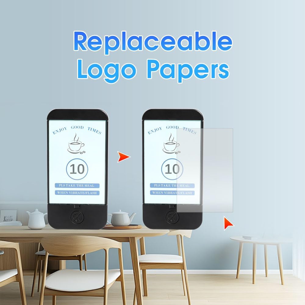 Wireless Vibration Calling System for Restaurant & Café 300m | 16 Pager متجر نصر