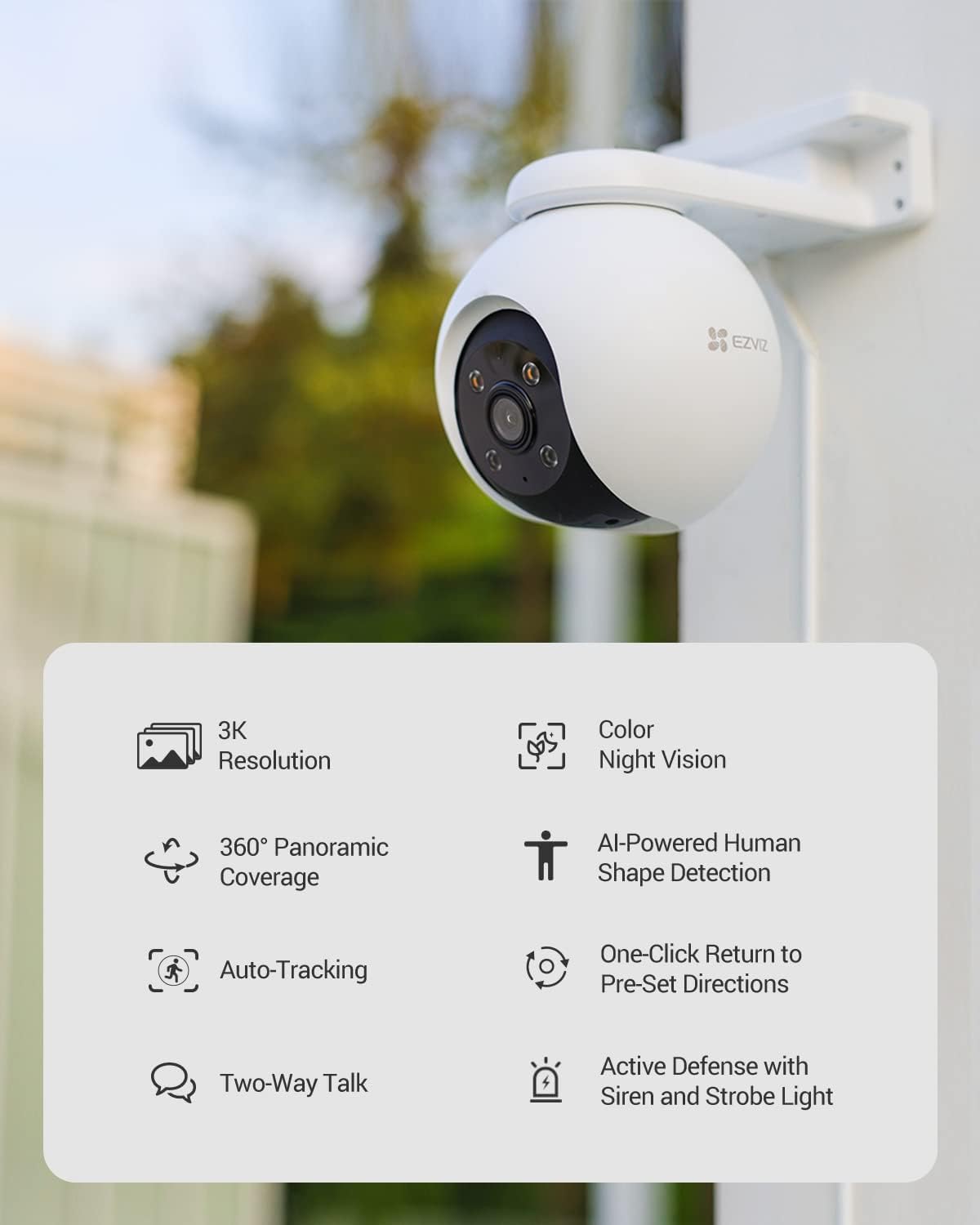 5mp PT Outdoor Camera (Smart Tracking) H8