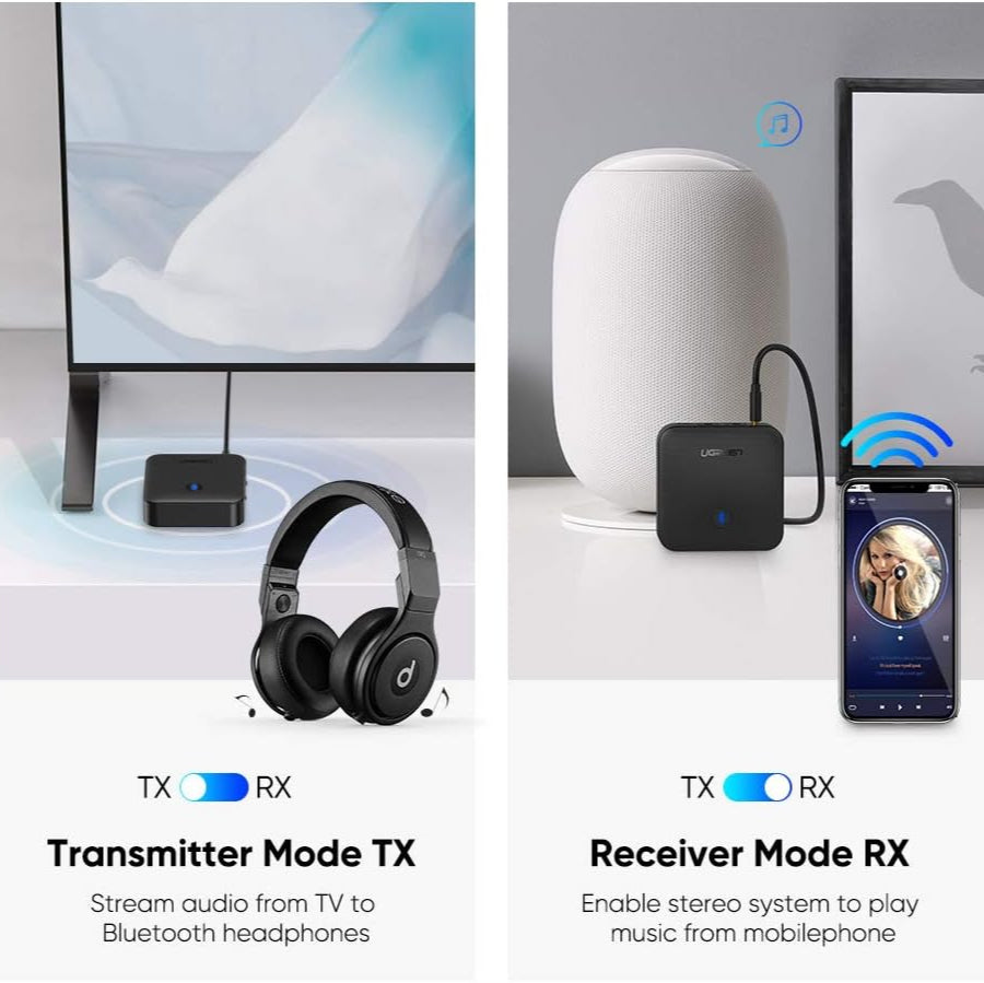 Ugreen Bluetooth AptX Transmitter Receiver / 70158 - متجر نصر