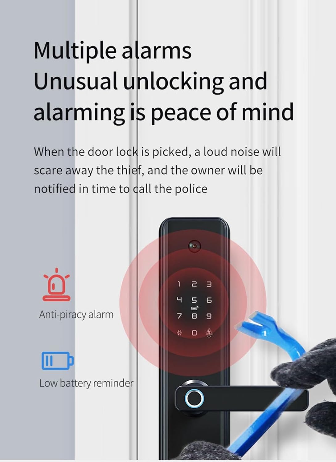 Smart Door Lock with Camera | SE21x متجر نصر
