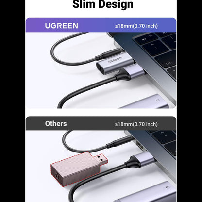 UGREEN USB External Stereo Sound Adapter / 80864 متجر نصر