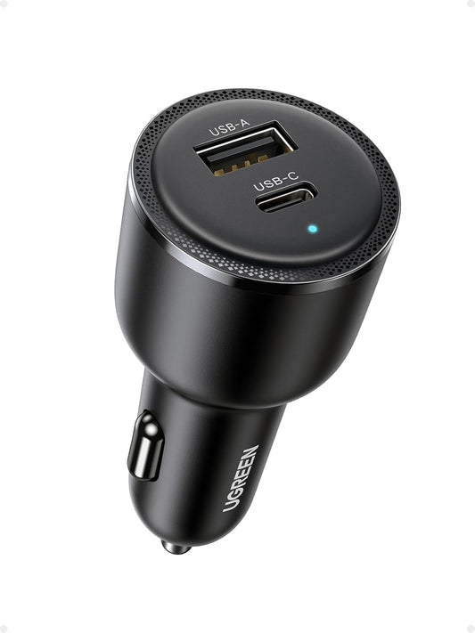 UGREEN 63W USB C Car Charger Adapter, PPS 45W Super Fast Charging 2.0 Type C / 90645