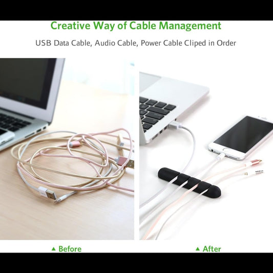 UGREEN Cable Organizer 4-Slot 2-Pack Desktop Cable Organizer / 30762 متجر نصر