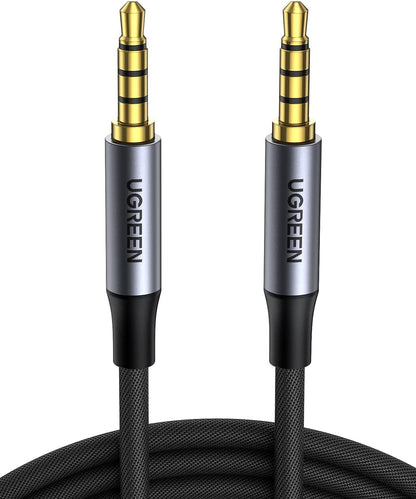 UGREEN 3.5mm Audio Cable Braided 4-Pole AUX Cord /AV183 متجر نصر