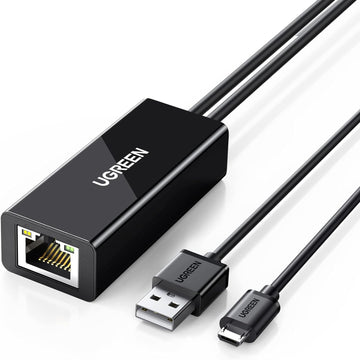 UGREEN Ethernet Adapter for TV Stick / CHROMECAST (Black) | 30985 متجر نصر