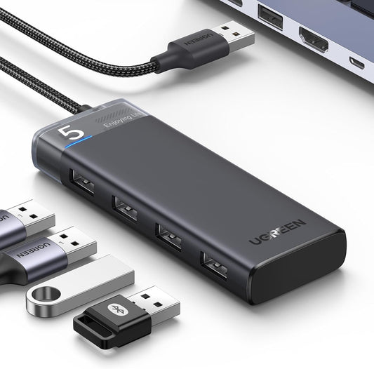 UGREEN USB Hub 3.2 Ultra Slim Data Hub 4 Ports with LED Indicator / 15548 متجر نصر