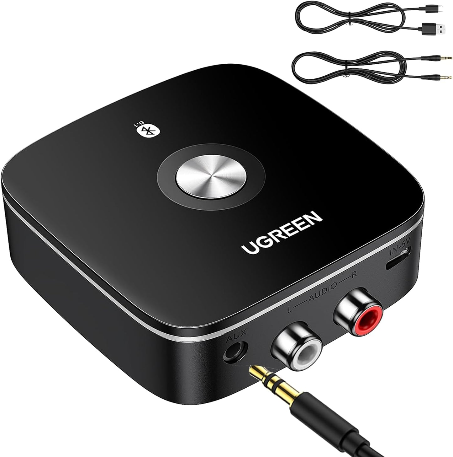 UGREEN Bluetooth 5.1 Audio Receiver for HiFi With 3.5mm Aux and 2 RCA Ports | 40759P - متجر نصر