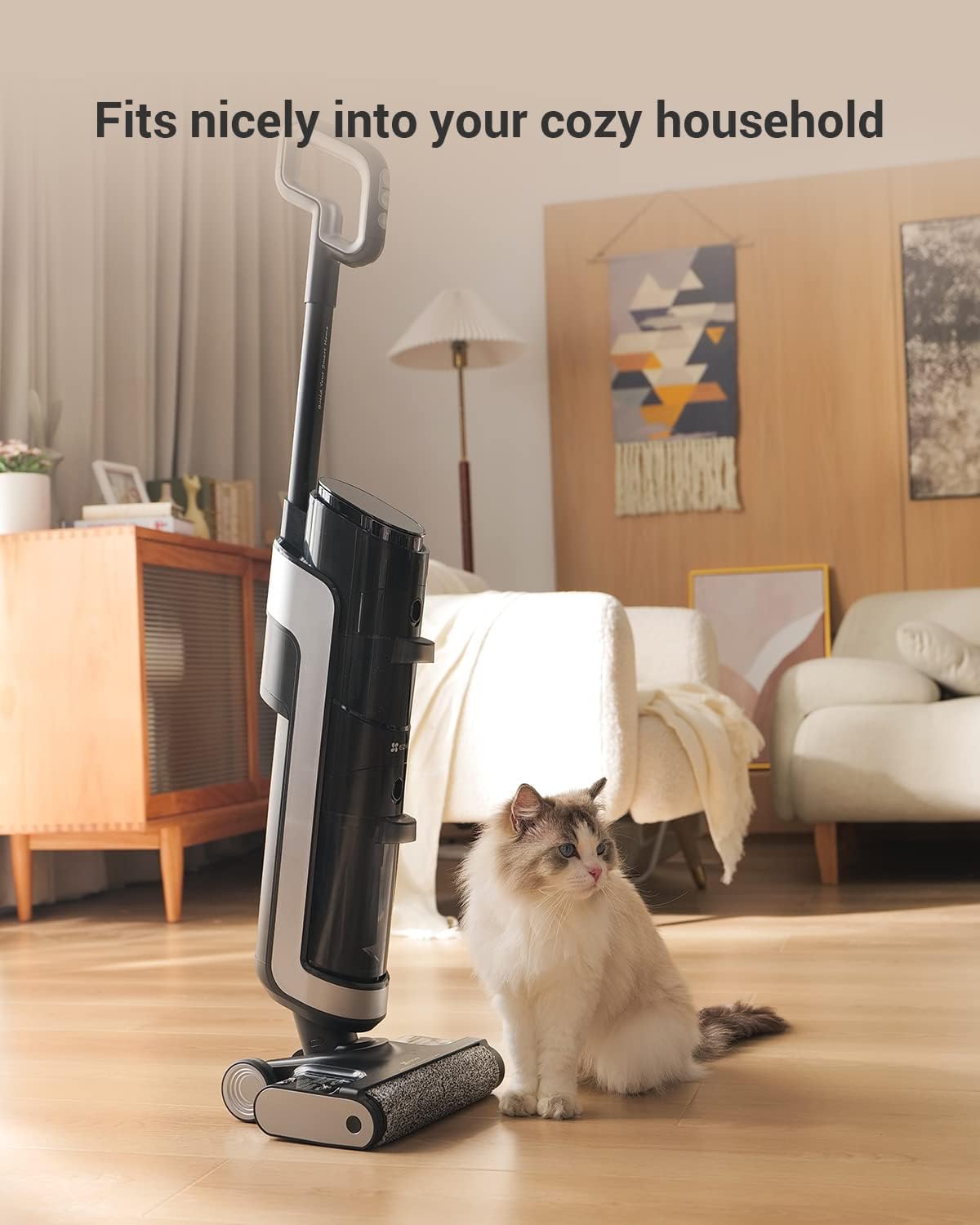 EZVIZ Cordless Wet-Dry Stick Vacuum Cleaner, Sweep & Mop, Self-Cleaning / RH1