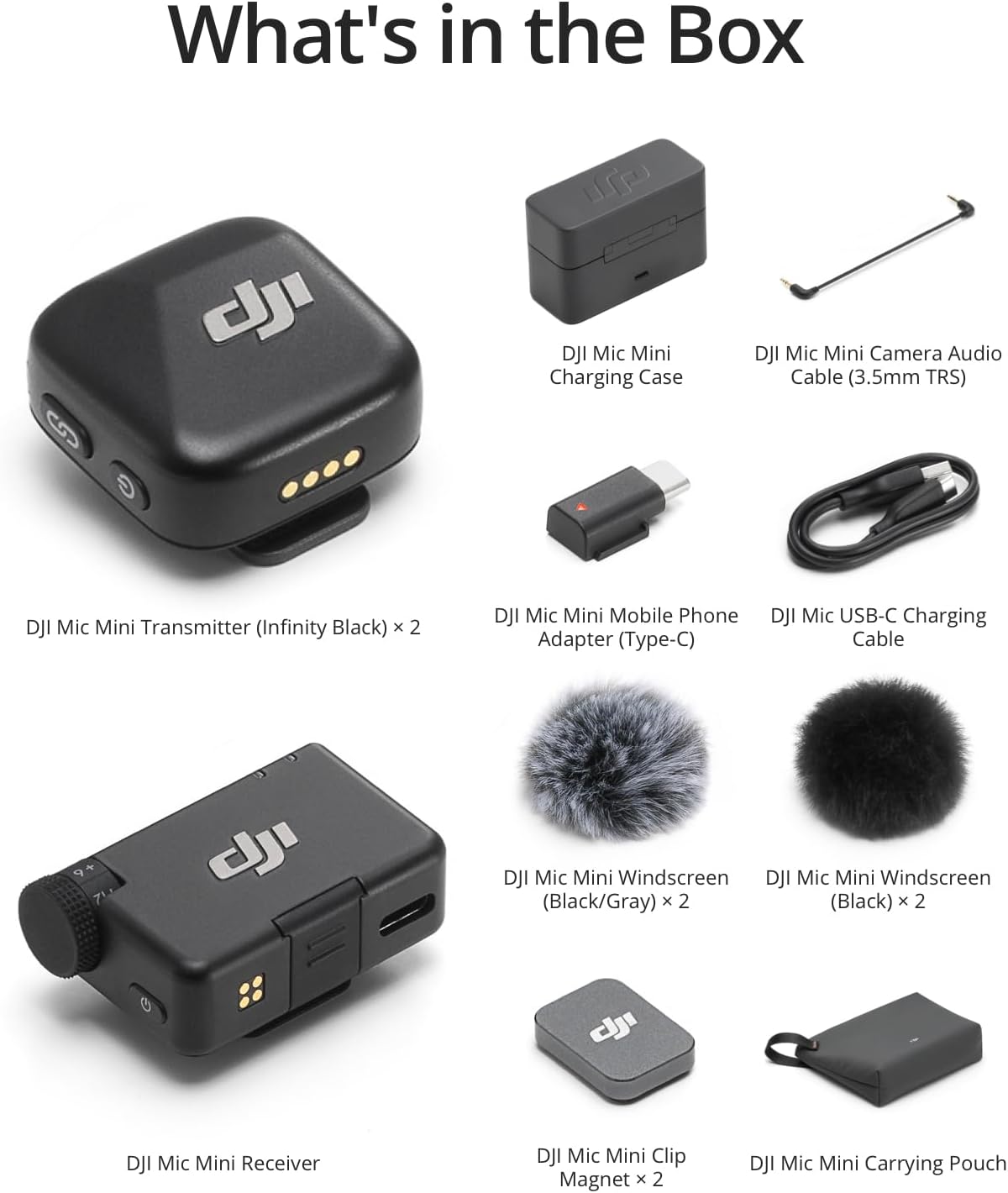 DJI Mic Mini (2 TX + 1 RX ) - متجر نصر