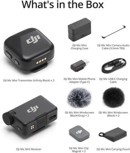 DJI Mic Mini (2 TX + 1 RX ) متجر نصر