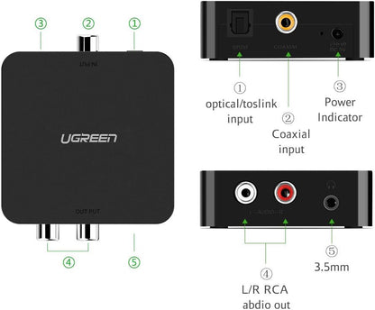 UGREEN Digital to Analog Audio Converter - 30523 متجر نصر