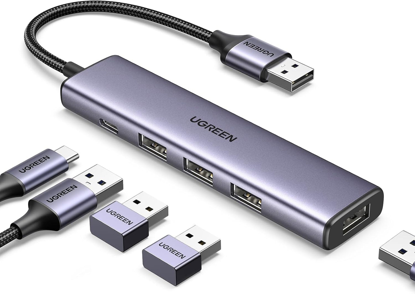 UGREEN 4 in 1 USB 3.0 Hub / 20805 - متجر نصر