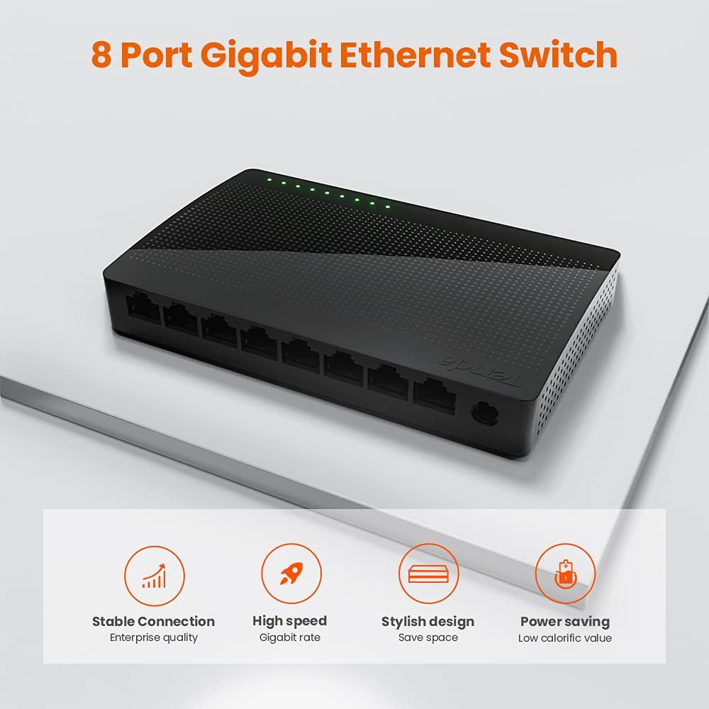 Tenda 8-Port Gigabit Ethernet Switch -SG108M