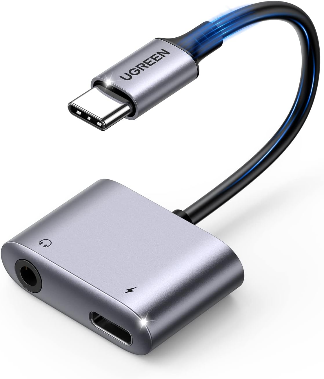 UGREEN USB C to 3.5mm Headphone and Charger Adapter / 60164