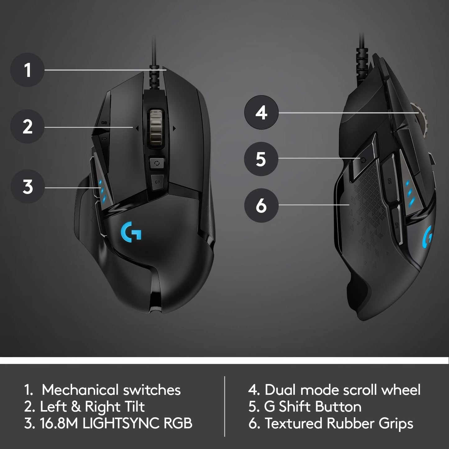 Logitech G502 Gaming Mouse متجر نصر