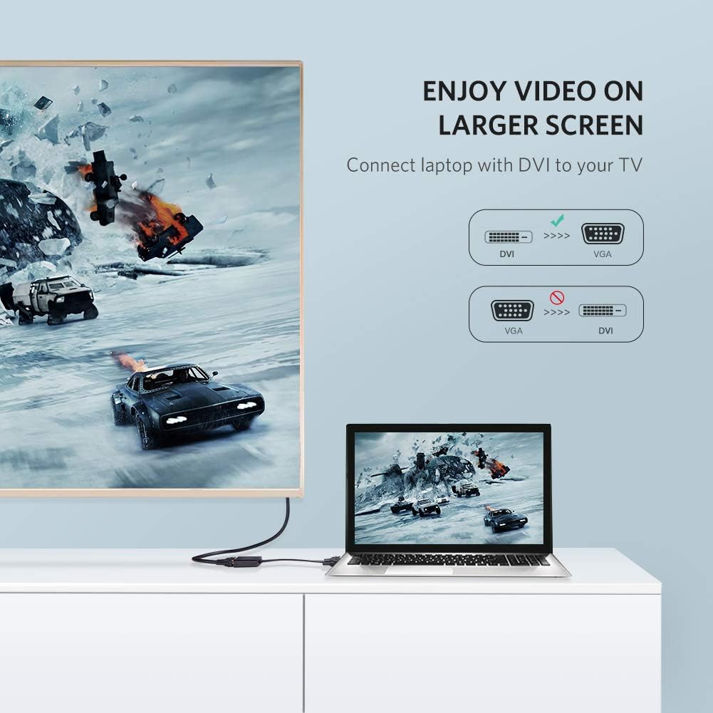 UGREEN DVI-D (24+1) Male to VGA Female Converter - 40259 متجر نصر