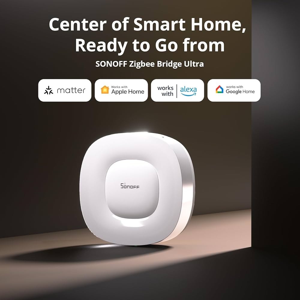 Sonoff Zigbee Bridge Ultra (ZBBridge-U) – Matter-Compatible Zigbee 3.0 Smart Hub with Ethernet & Wi-Fi - متجر نصر