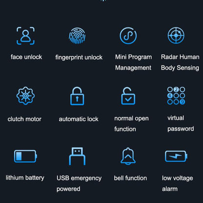Smart Door Lock for Glass Door Face Recognition | SE39x متجر نصر