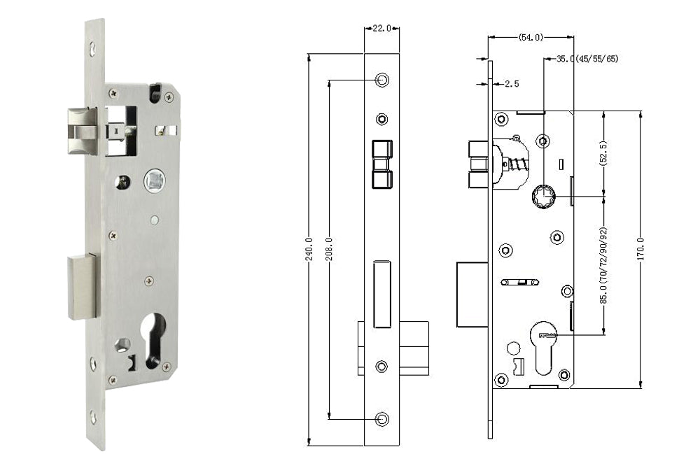 Smart Door Lock for Aluminum Door- SE64x متجر نصر