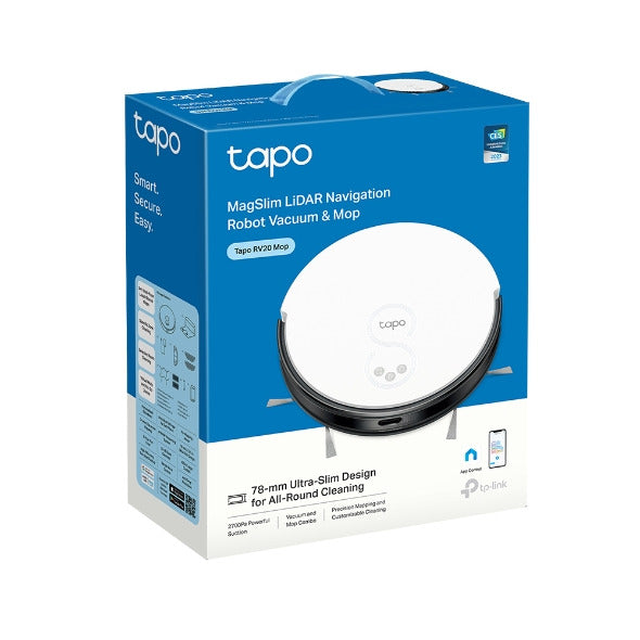Tapo RV20 Mop | LiDAR Navigation Robot Vacuum & Mop - متجر نصر