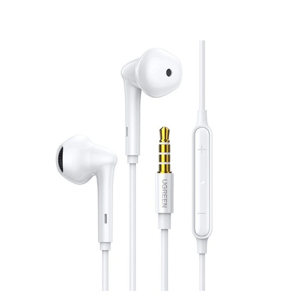 UGREEN HiTuneE 3.5MM WIRED EARPHONES – WHITE / 60692