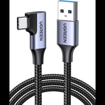 UGREEN Right Angle USB C Cable 3.0 Type C Charger 5Gbps| 1Meter |US385 - 20299 متجر نصر