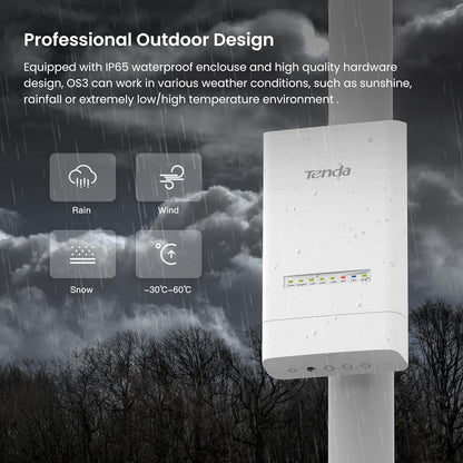 Tenda 5GHz Outdoor Access Point High Gain upto 5km | OS3 متجر نصر