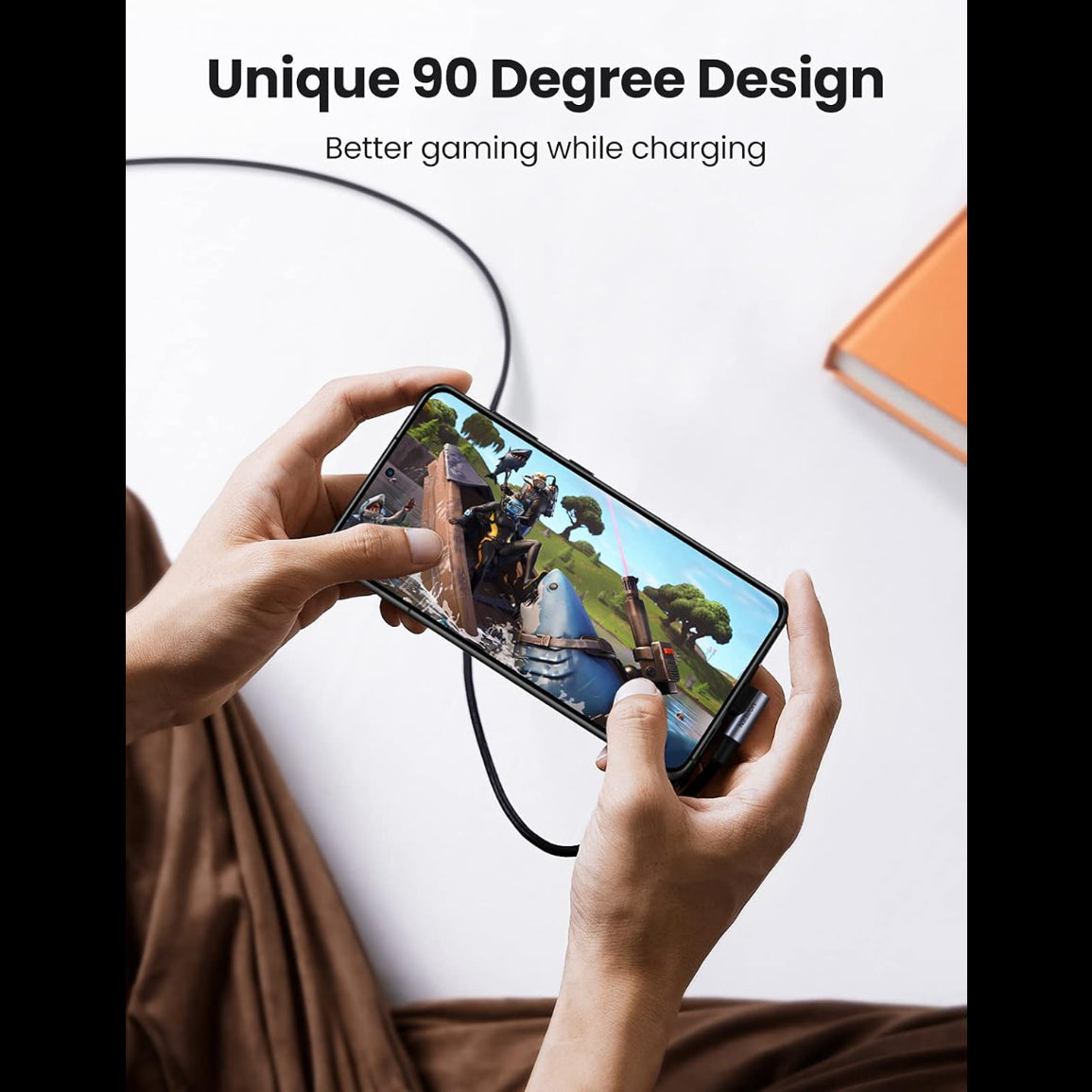 UGREEN 100W Right Angle USB C to USB C Fast Charging Cable / US334 متجر نصر