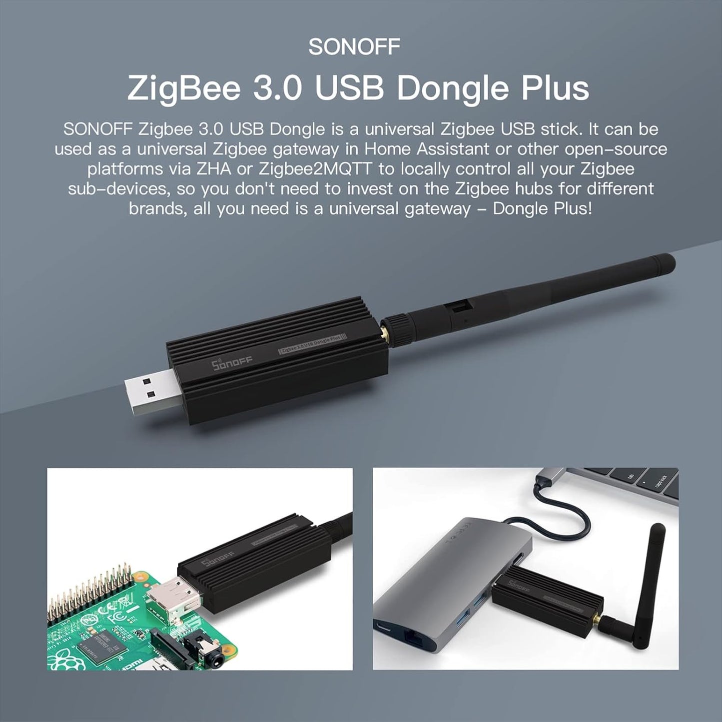 Sonoff Zigbee 3.0 USB Dongle Plus – Universal Zigbee Gateway for Home Automation - متجر نصر