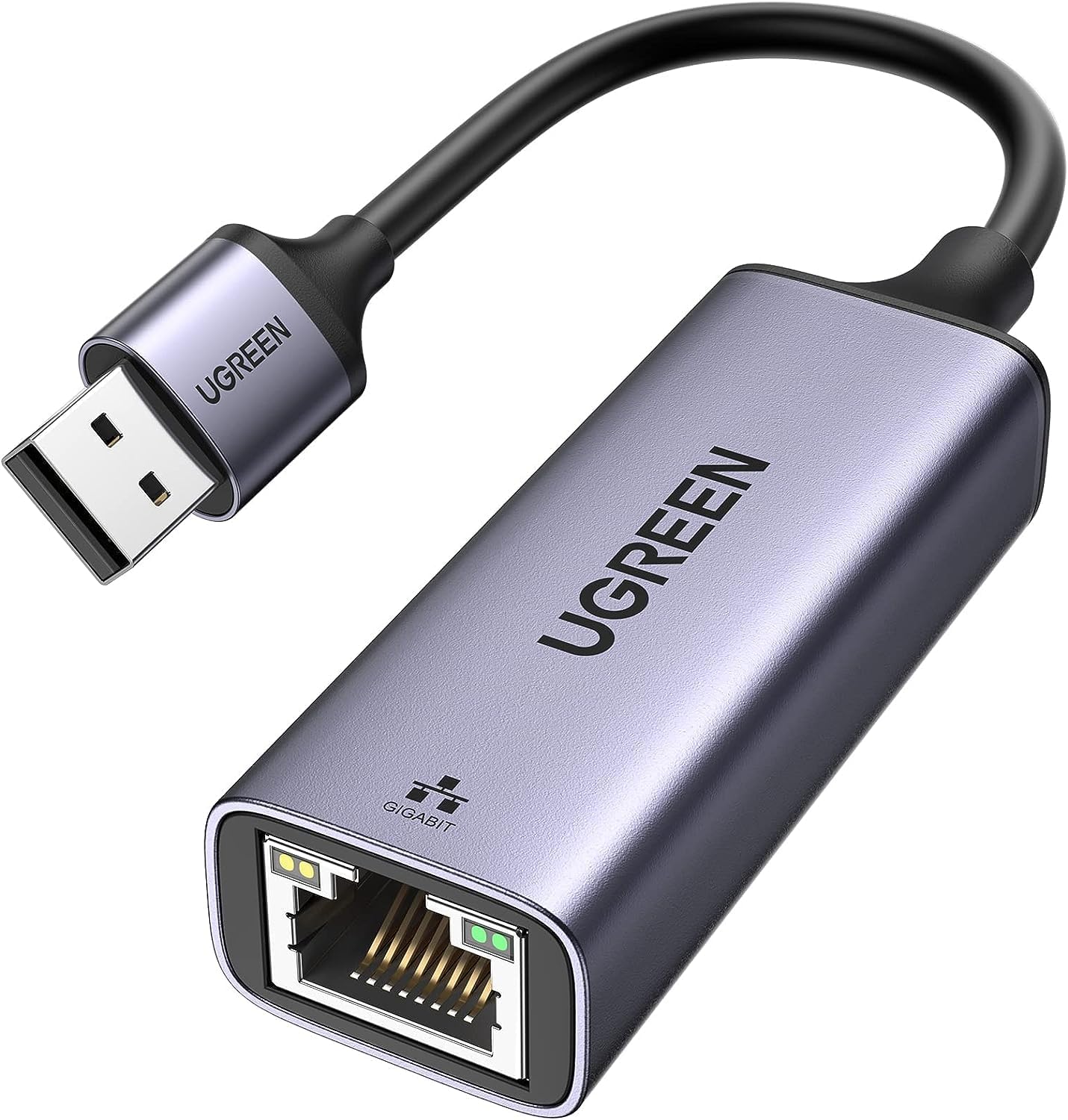 UGREEN USB to RJ45 Ethernet Adapter Aluminum Case (Space Gray) /50922