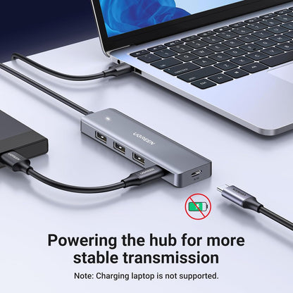 UGREEN USB Hub 4 Ports USB to USB C & 3 USB A Multiport Adapter / 15920 متجر نصر
