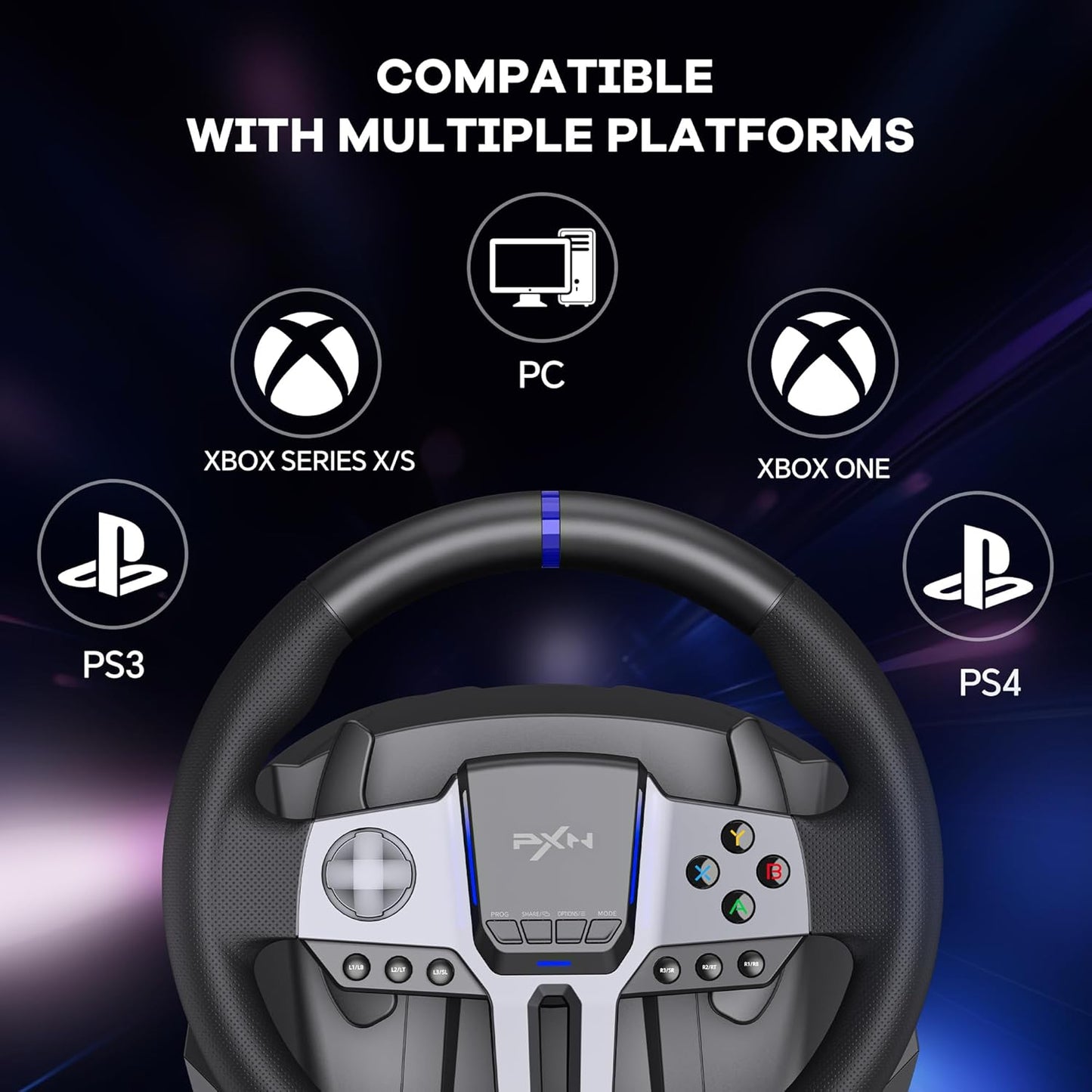 PXN-V9 Gen2 Steering Wheel Gaming - متجر نصر