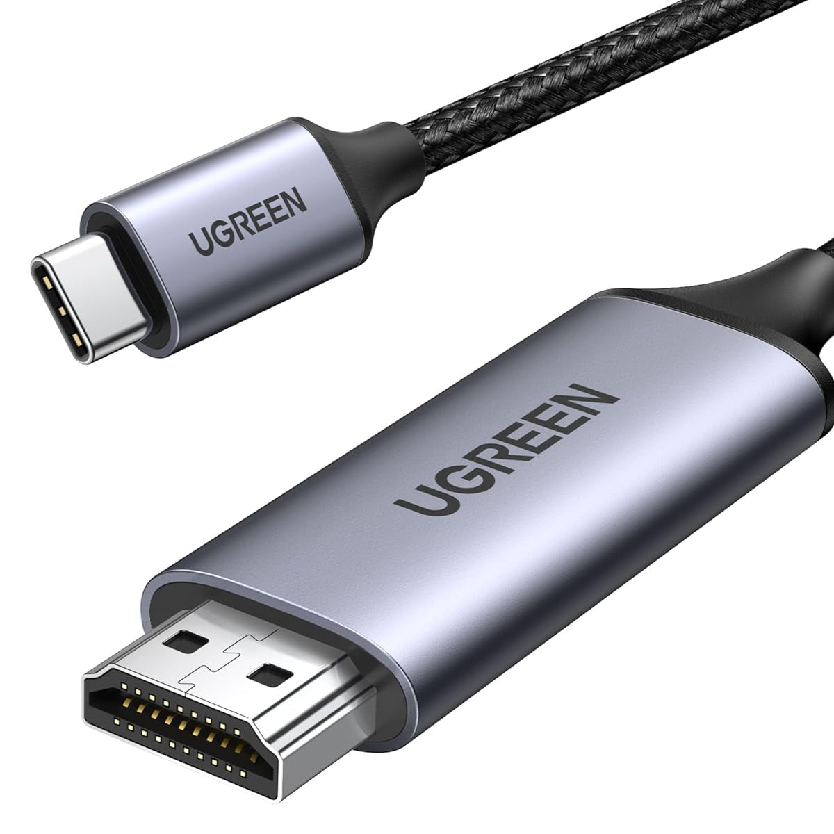 Ugreen cable HDMI cable - USB Type C 4K 60 Hz 1.5 m black-gray /50570 - متجر نصر