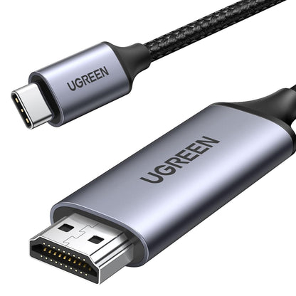 Ugreen cable HDMI cable - USB Type C 4K 60 Hz 1.5 m black-gray /50570 متجر نصر