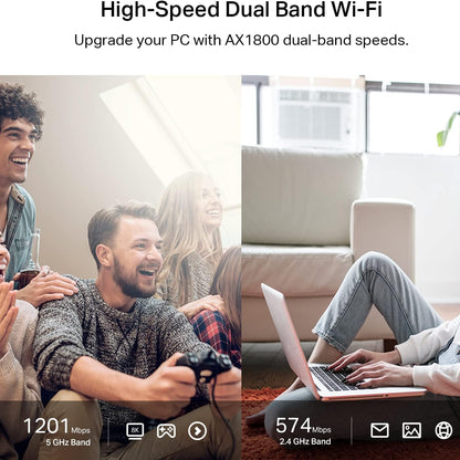 TP-Link Archer TX20U Plus - AX1800 Dual Antennas High Gain Wireless USB Adapter متجر نصر