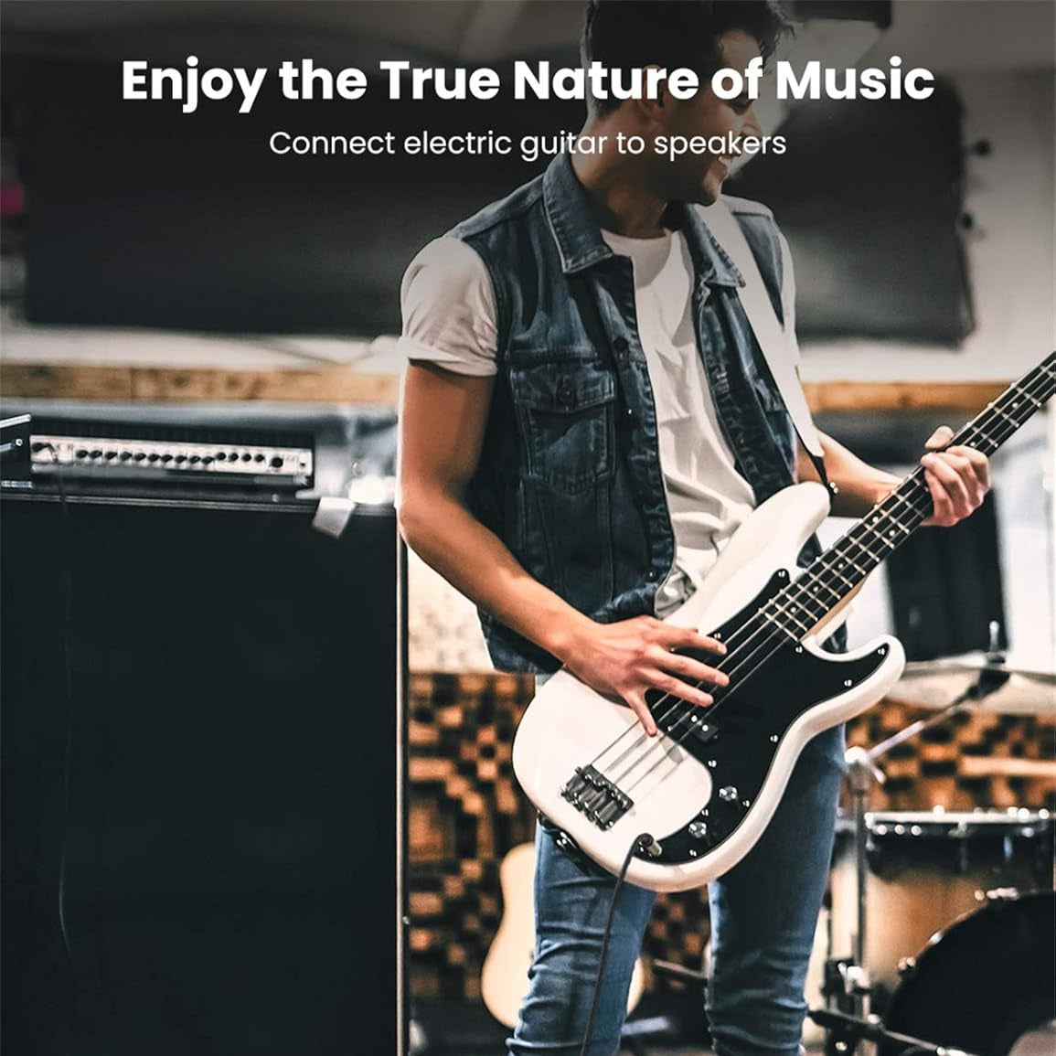 UGREEN 6.5MM Male to Male Stereo Auxiliary Aux Audio Cable / AV128 متجر نصر