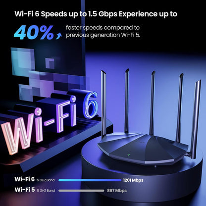 Tenda Dual-Band Gigabit Wi-Fi 6 Router-TX2Pro متجر نصر