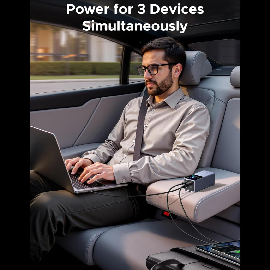 UGREEN Nexode 20000mAh 130W 3-Port Power Bank USB-C Charger / 35524B متجر نصر