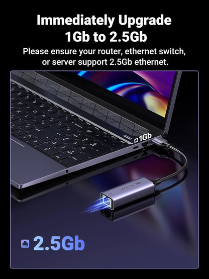 UGREEN USB to Ethernet Adapter 2.5Gbps / 25051 متجر نصر