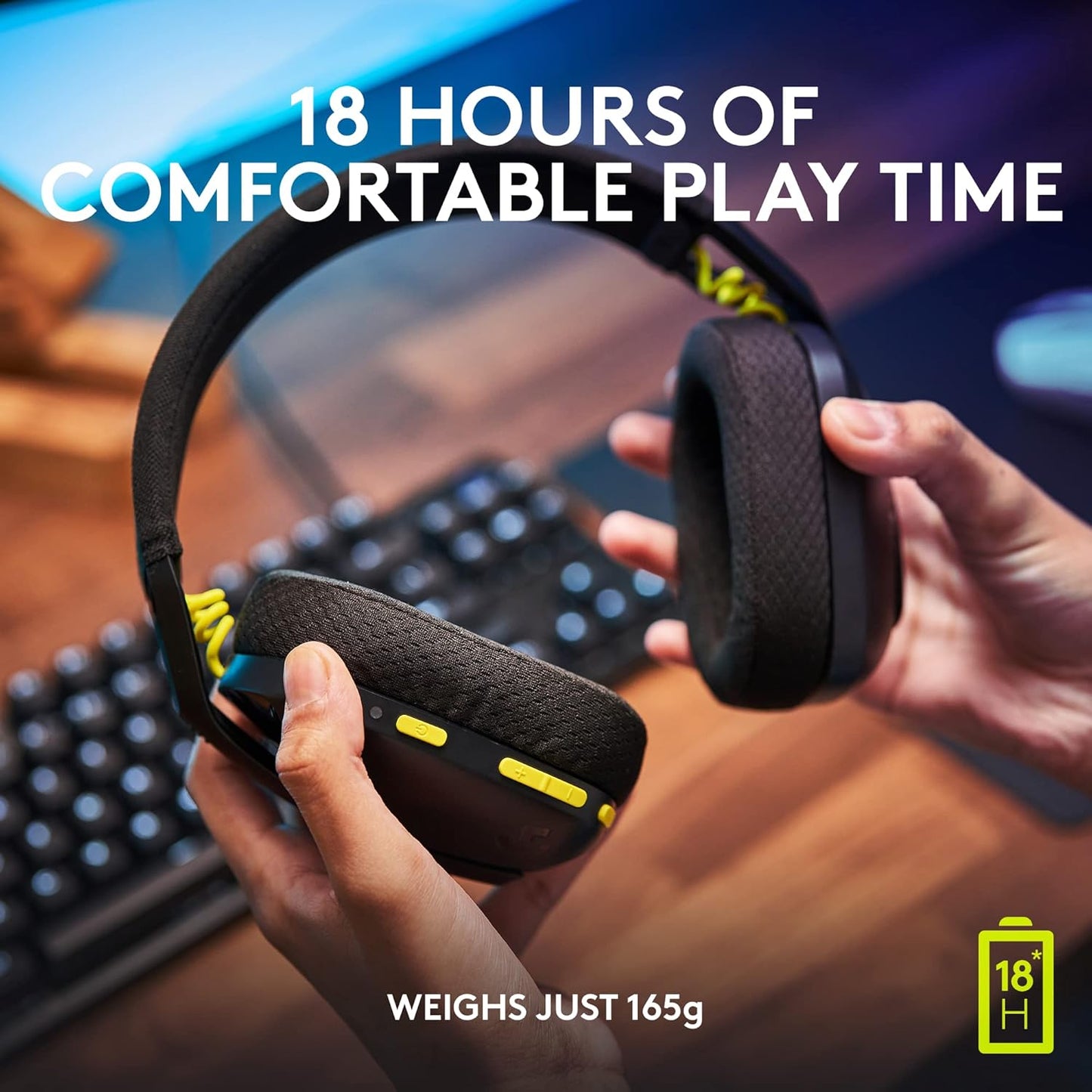 Logitech G435 LightSpeed Over Ear Wireless Gaming Headset متجر نصر