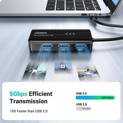 UGREEN USB 3.0 Hub with Gigabit Ethernet Adapter | 20265 متجر نصر